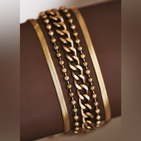 18K Layered Bracelet - Picture 3 of 6
